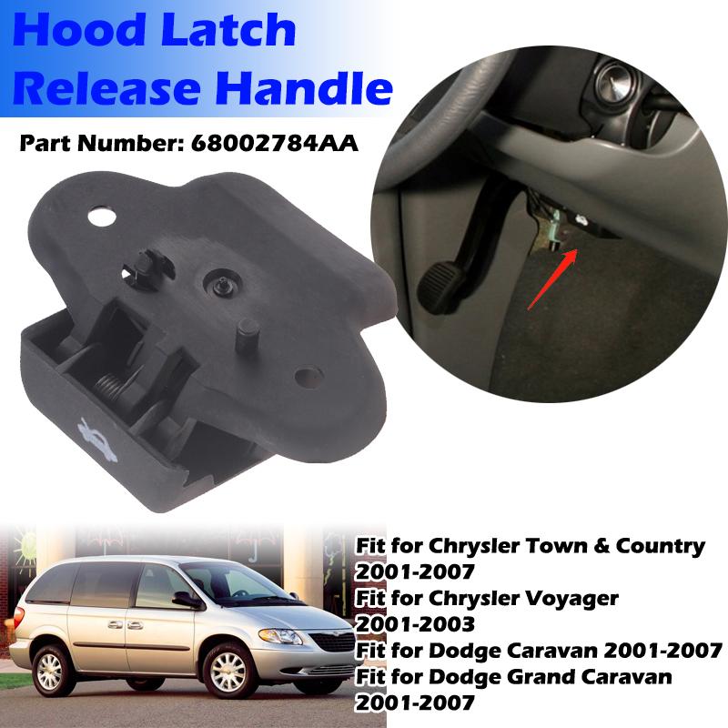 Защелка капота, сменная ручка, подходит для Chrysler Town & Country Dodge Caravan Voyager, автомобильные аксессуары