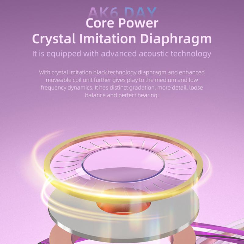 QKZ AK6 DAY Спортивная гарнитура с ушным управлением и басовой гарнитурой для мобильного телефона с пшеничным весом