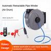 Automatic Retractable Hose Pipe Reel Wall Mounted Air Tube Winding Device Automotive Repair Tools