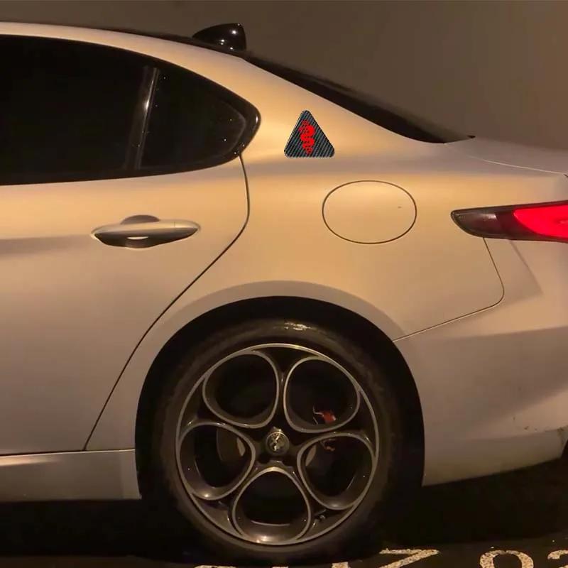 CYYPT1 Car Fender Decorative Sticker Quadrifoglio Super Sport Logo Badge Sticker For Alfa Romeo Giulietta Mito Giulia Stelvio Brera 147