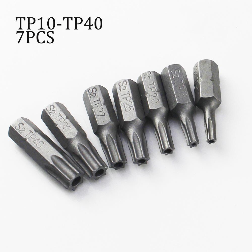 Набор из 10 бит Torx для отверток с шестигранным хвостовиком 1/4 Star T8 T10 T15 T20 T25 T30 T35 T40, биты для отверток для ручных инструментов для дома