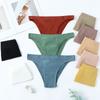 Women Thong Large Size Seamless Sexy Underpant Elastic T-pants Women's Seamless Panties Solid Color Comfortable Briefs Low Waist Panty Head