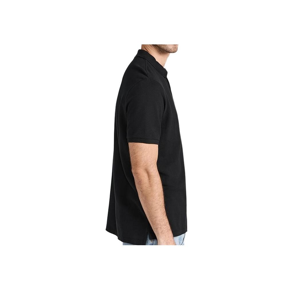 Polo Ralph Lauren SS22 Однотонная повседневная рубашка поло с вышитым логотипом с коротким рукавом, мужские рубашки поло, черная 710850860007
