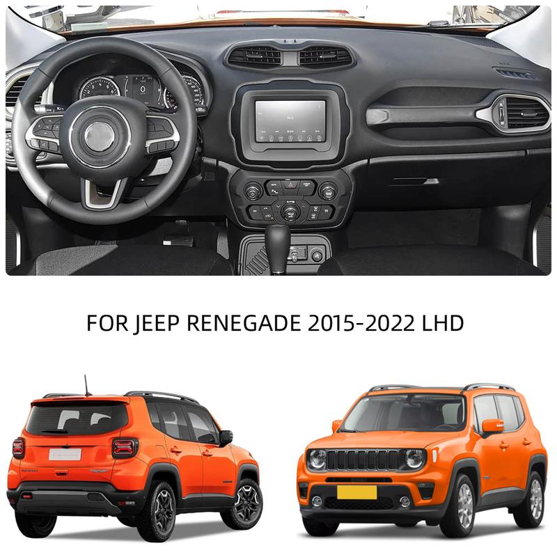 ABS Car Co-pilot Passenger Tray Organizer for Jeep Renegade 2015-2025 LHD Grab Handle Storage Box Pocket Left Hand Drive