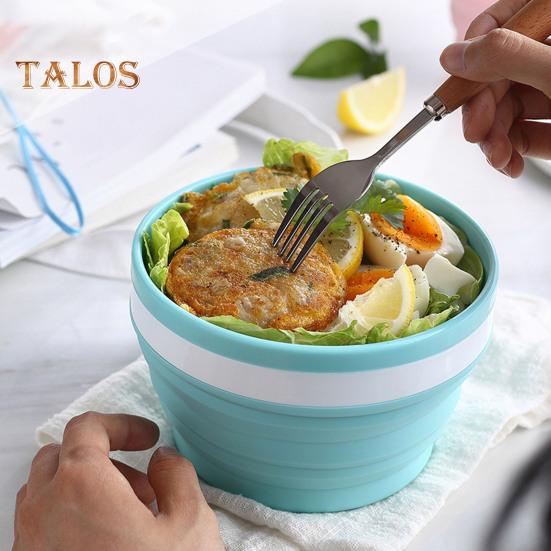 Silicone Collapsible Travel Cup Set 550/350/200/100/950ML Folding Camping Cup Bowl Expandable Drinking Cup with Lids Odorless Kitchen Tools for