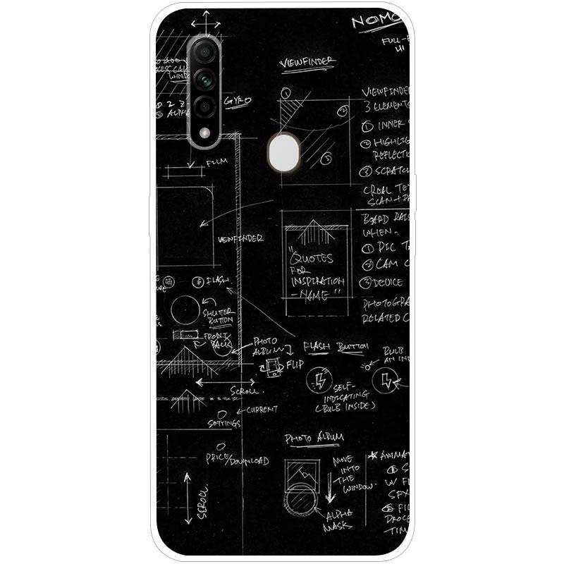 Для OPPO A31 OPPOA31 чехол Мягкая силиконовая задняя крышка чехол для телефона с рисунком Звездное небо