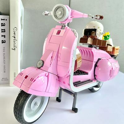 Vespa Famous Motorcycle City Moto Собранные строительные блоки Кирпичи Высокотехнологичные автомобильные игрушки для детей Подарочные кирпичи Автомобиль