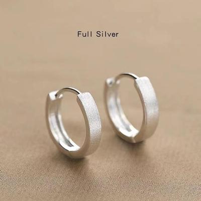 Бестселлер 2023 года Серьги-кольца из стерлингового серебра 925 пробы: Женские пусеты класса люкс