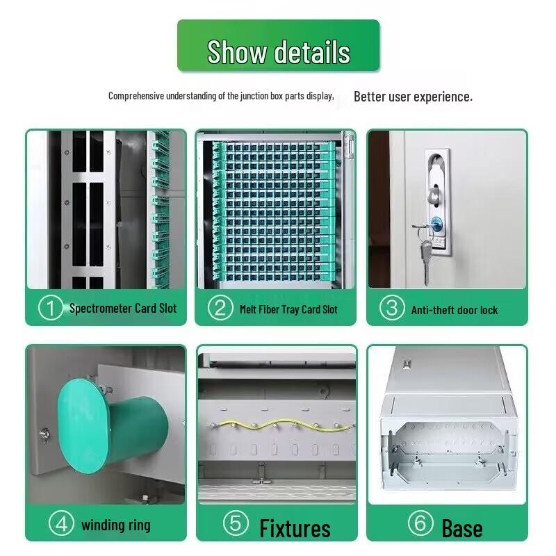 GPHMTEL Outdoor 144-Core Fiber Optic Cross-Connect Cabinet