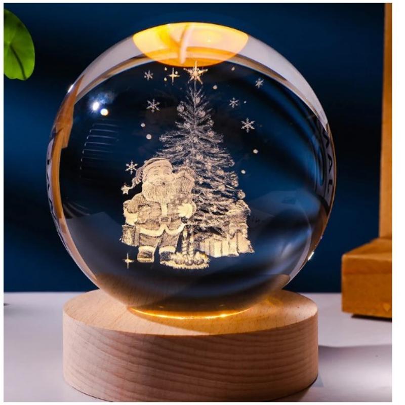 LF# 3D Crystal Ball Table Lamp Standing Ideal Birthday Gift for Teens Boys and G