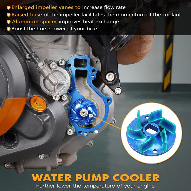 For GasGas 700 SM/ES Motorcycle Water Pump Cooler Impeller Spacer Kit for KTM 690 Enduro/R 690 SMC/R Husqvarna 701 SM 701 Enduro