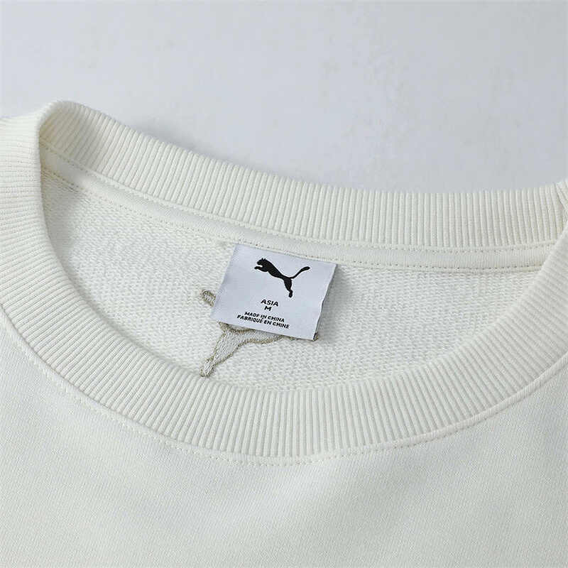 Puma Crew Tr Game On Fashion Удобная мягкая универсальная свободная толстовка мужская толстовка белая 631417-92