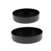 2 шт. Пластиковая круглая ваза Икебана Суйбан Горшок Контейнер для цветов Бонсай Черный 23/28 см