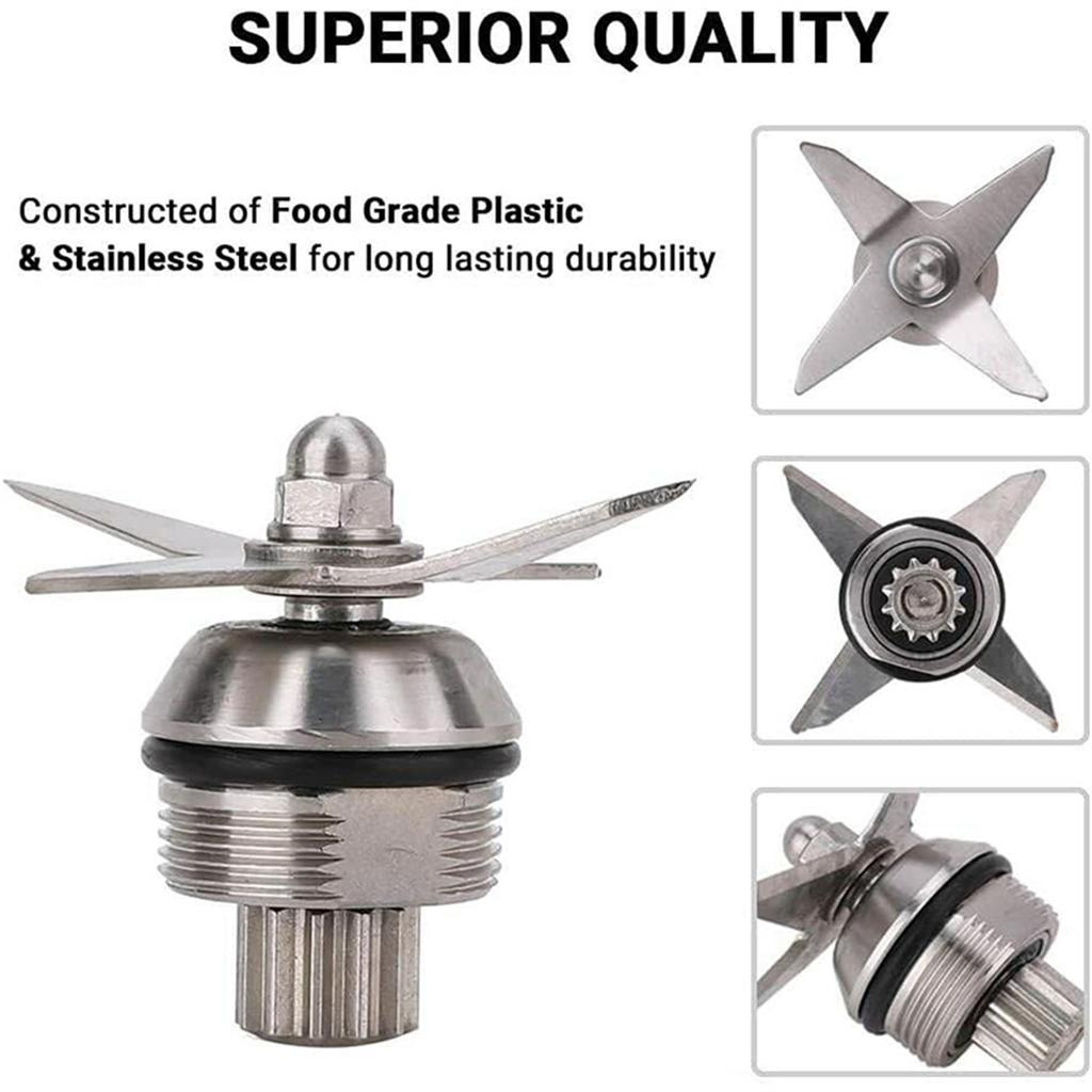 Blender Blade Assembly Retainer Nut Drive Socket Allen Wrench Removal Tool Repair Set Metal Material for 5200 Mixer