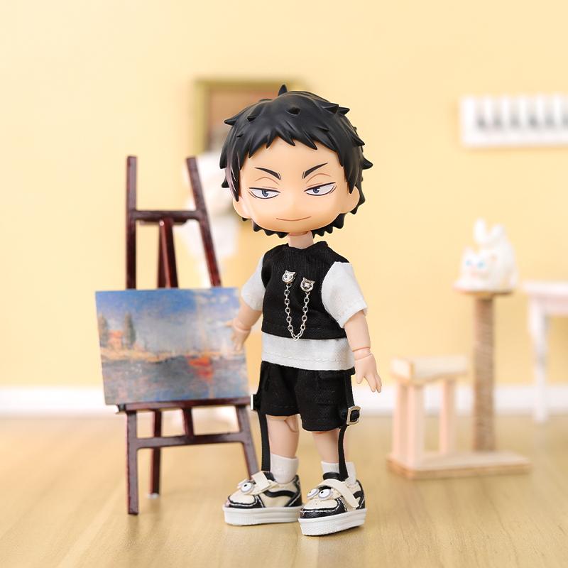 OB11 Baby Clothes Color Matching Chain Set Doll Suit For Ob11 1/12 Doll Outfit Daily Casual Accessories For Children Diy