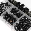 195Pcs Black Aluminum Motorcycle Fairing Bolts Kit Windscreen Screws Fastener