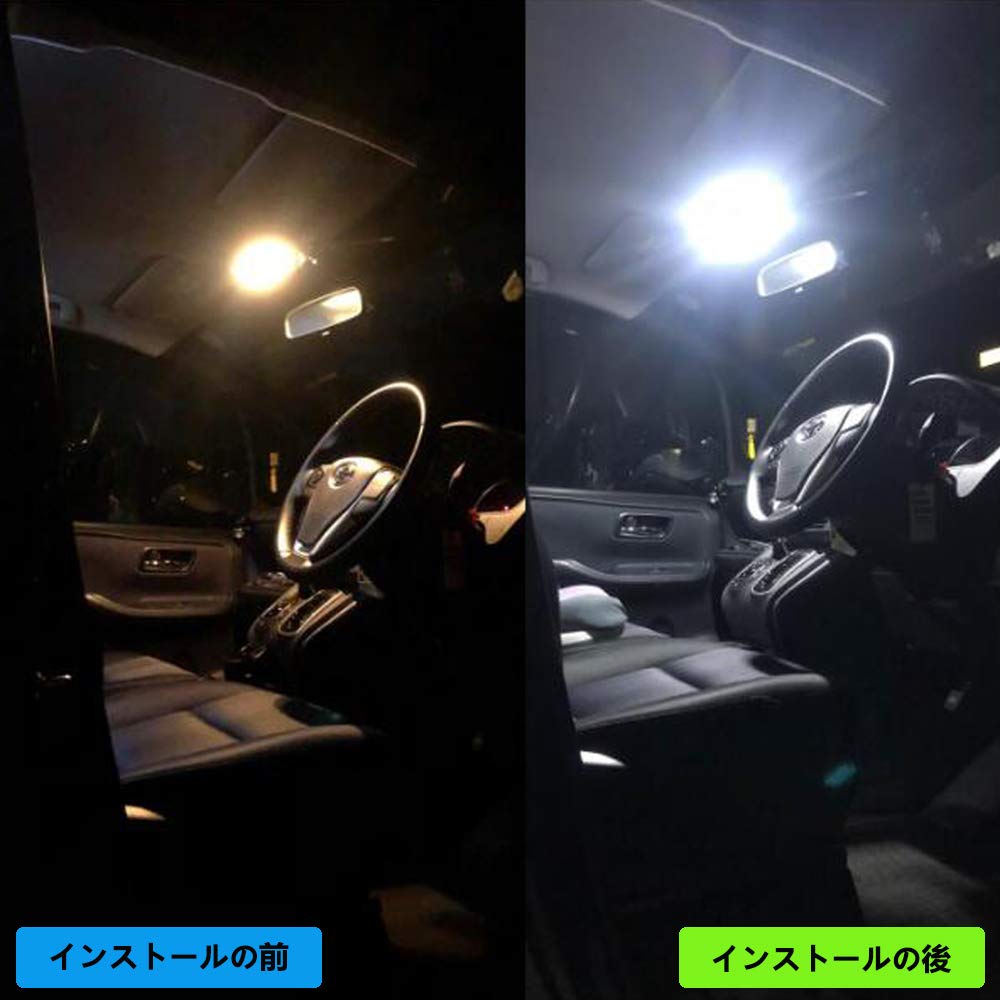 Светодиодная лампа для салона ZXREEK для Toyota Noah 80 Voxy 80 с комплектом диммирования 132 5050 Высокая Легко устанавливается на все комплектации с января 2014 года, включая гибрид Esquire,