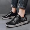 Men's Casual Lace Up Board Shoes High Quality All-match Sneakers Non-slip Wear-resistant Work Shoes Soft Sole Surface