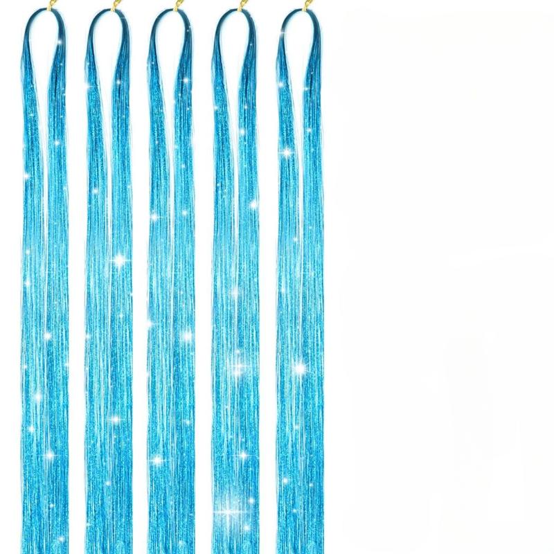 5 шт. комплект париков, парик, термостойкий парик феи, комплект париков, блестящий парик, блестящие волосы, аксессуары для волос для девочек и женщин