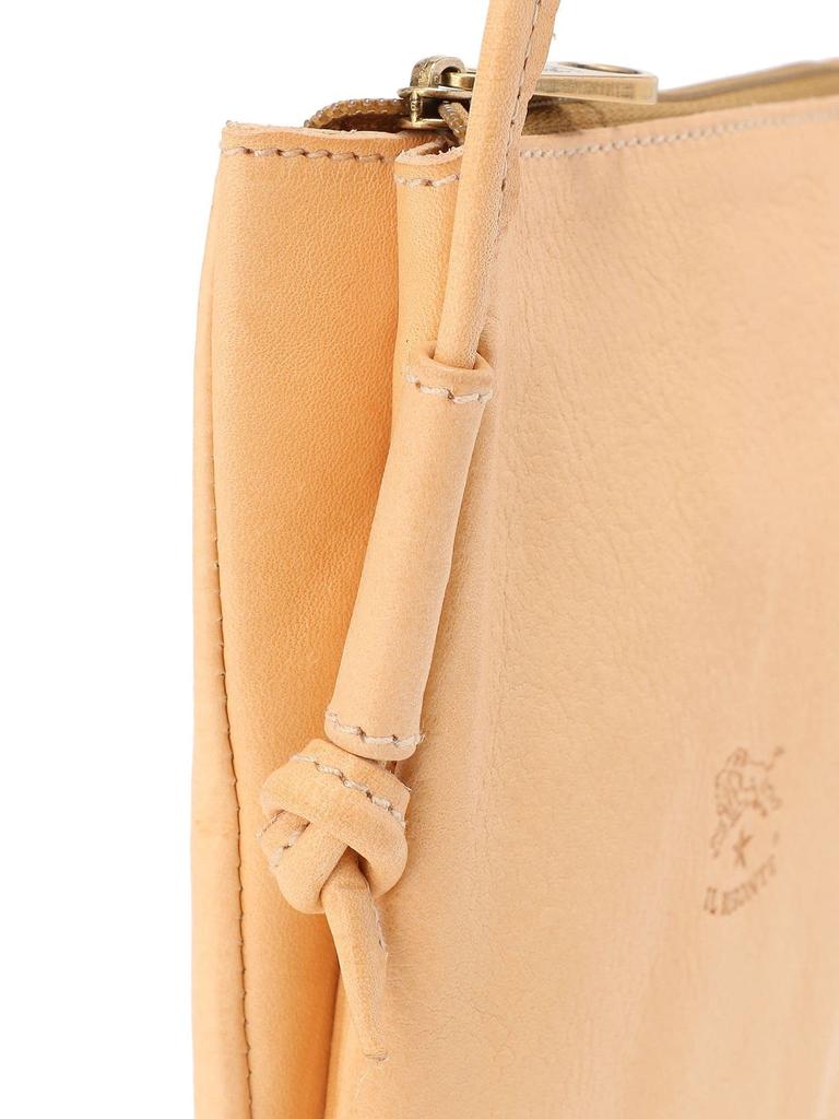 Shoulder Bag Crossbody Leather Genuine Leather Cowhide Unisex Navy [IL BISONTE] Women's Men's