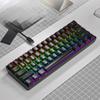 Мини-проводная механическая игровая клавиатура Phantom RGB, 61 клавиша, Красный/Синий/Желтый переключатель, Эргономичная клавиатура, Портативная для ПК/Ноутбука