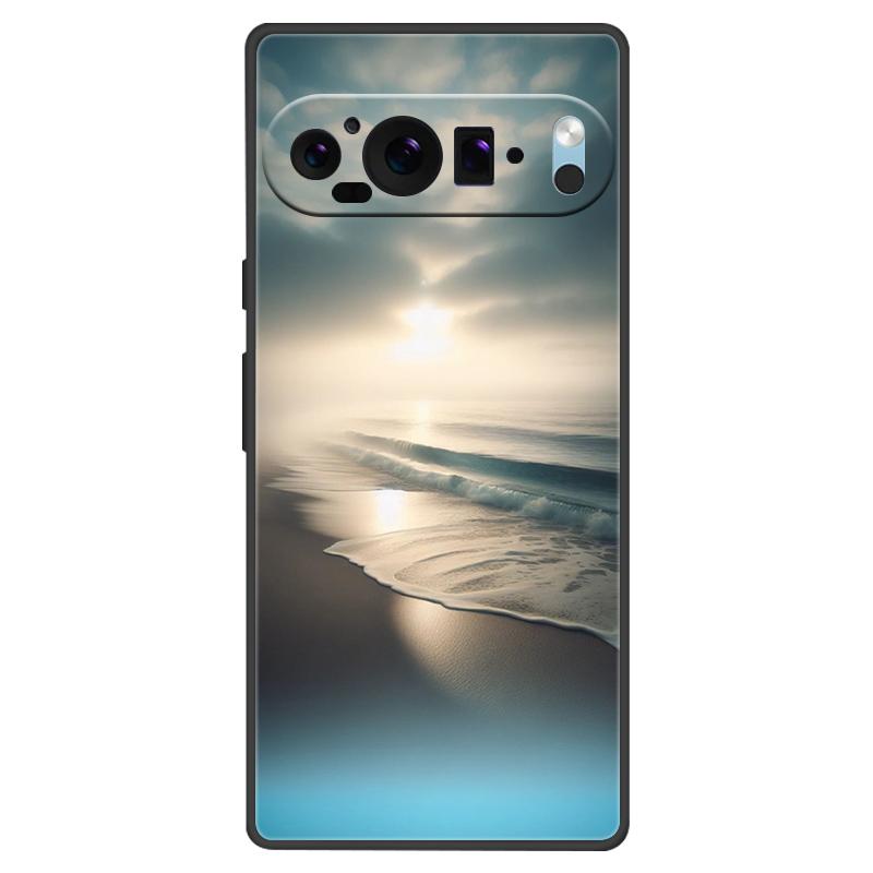 For Google Pixel 9 Pro XL Case Cool Painted Silicone TPU Soft Cover For Googe Pixel 9 9 Pro 8A Cases Black Protective Shells