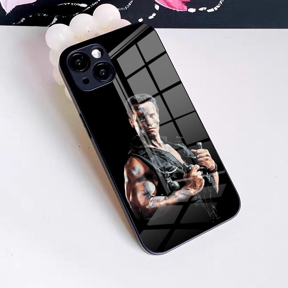 ЧЕХОЛ ДЛЯ ТЕЛЕФОНА Arnold Schwarzenegger Terminator Для IPhone 17 Pro Max 16 15 14 Pro Max 13 11 X Xs Xr 8 7Plus Стеклянная Крышка