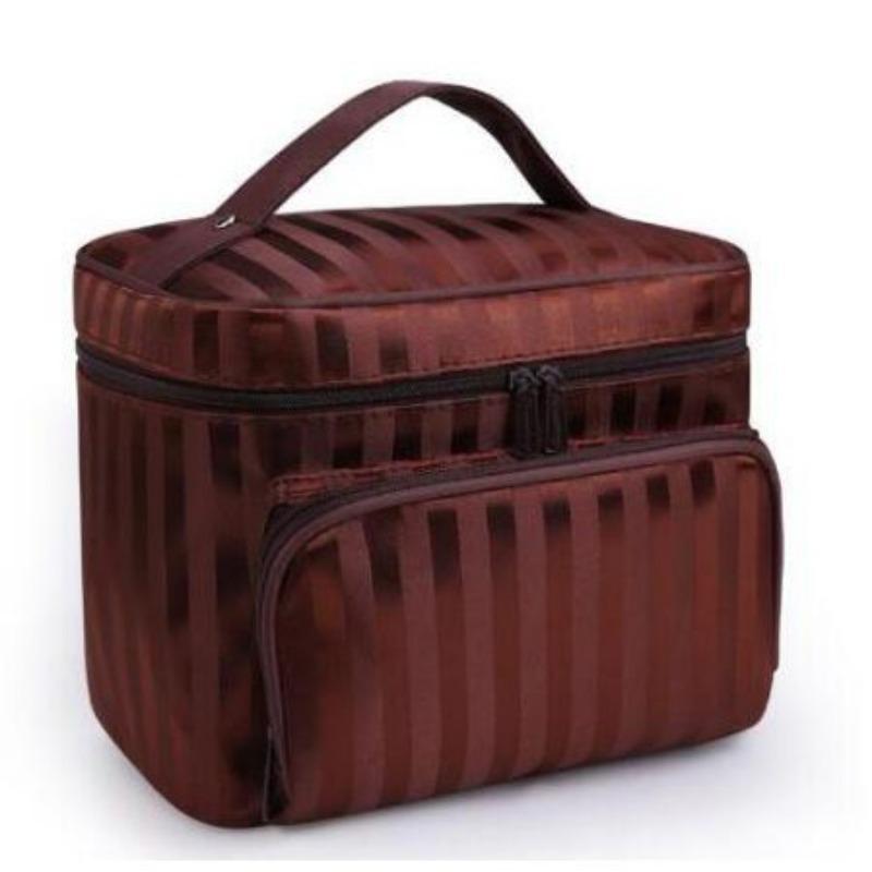 Косметички Полосатый узор Косметичка Дорожная большая косметичка