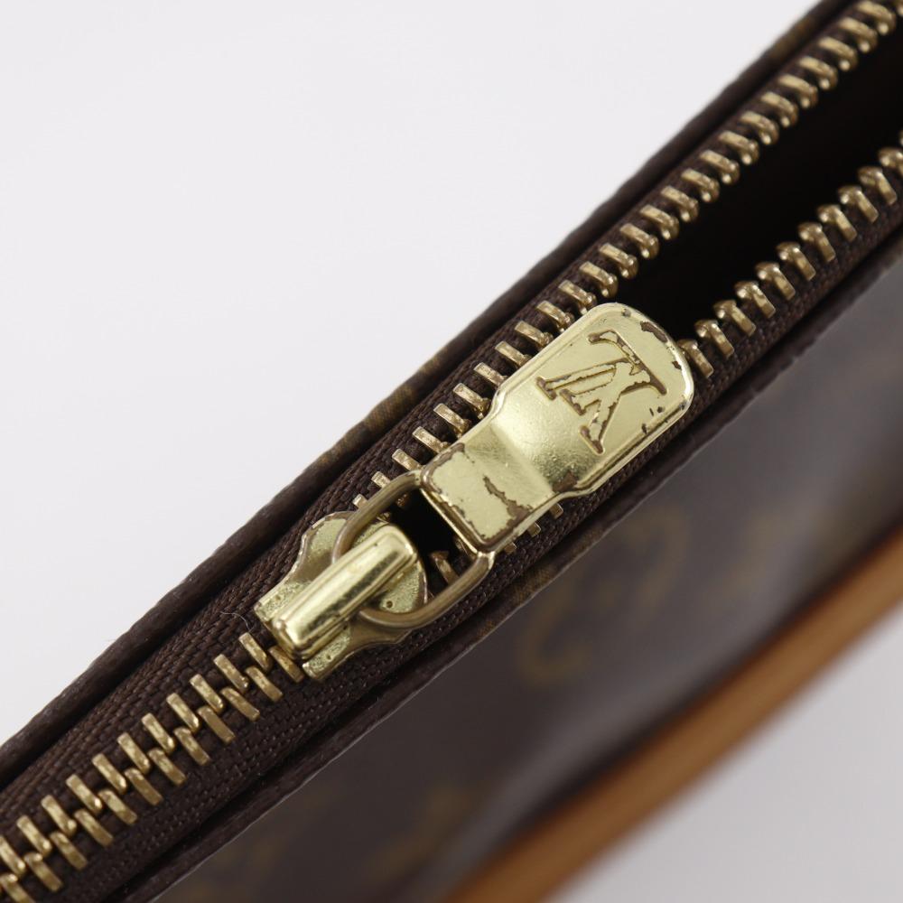 Louis Vuitton Косметичка Pochette Accessoires M51981 Панда Такаси Мураками коллаборация Косметичка Коричневая Канва Monogram Женская Б/у