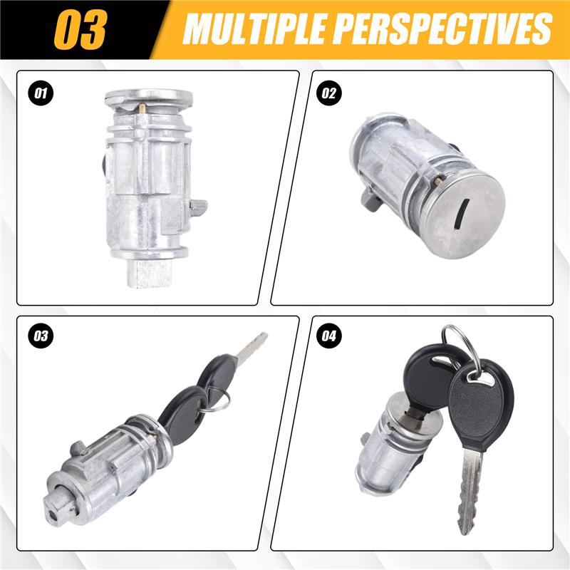 Замок зажигания с цилиндром и ключами для Chrysler Voyager Dodge Jeep Cherokee Plymouth 5003843AB 5003843AA