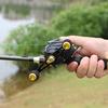 Fishing Set Fishing Pole Combo with Baitcasting Fishing Reel 4 Sections Lura Fishing Rod Smooth Bass
