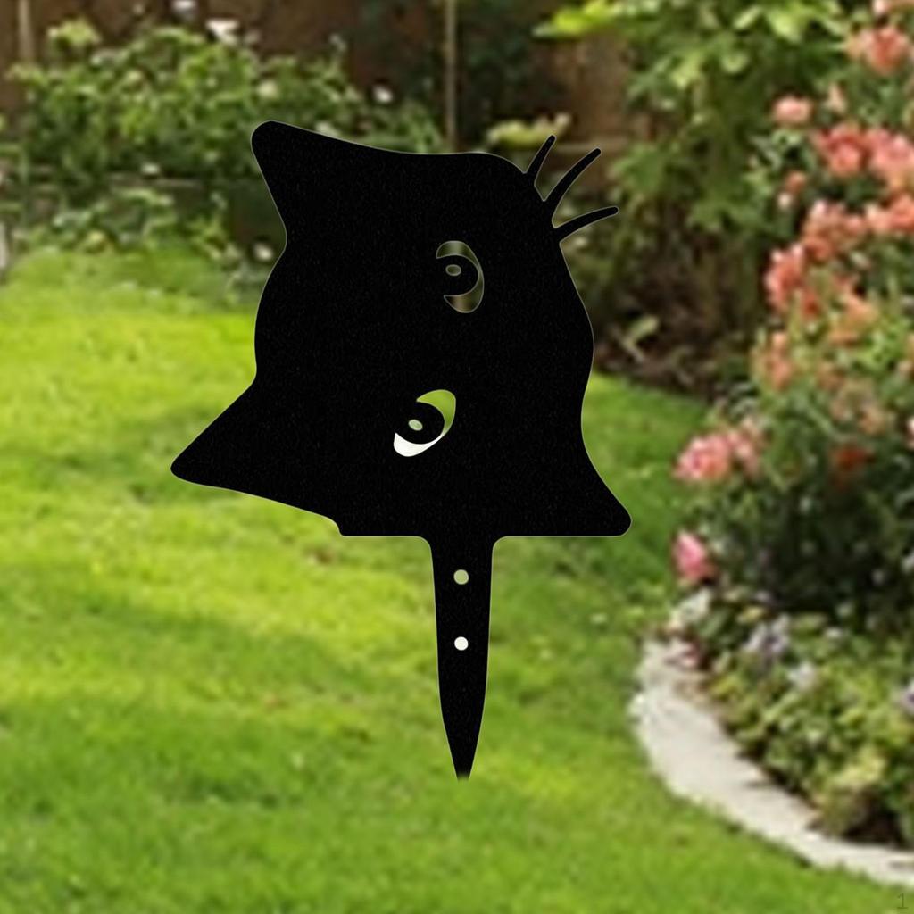 Cat Stake Garden Decor ,Outdoor Decoration, Yard Art Ornament, Lawn Decorative for Porch