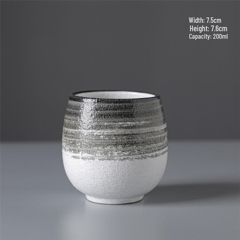 Retro Ceramic Kung Fu Tea Cup: Coarse Pottery Personal Cup for Tea Tasting
