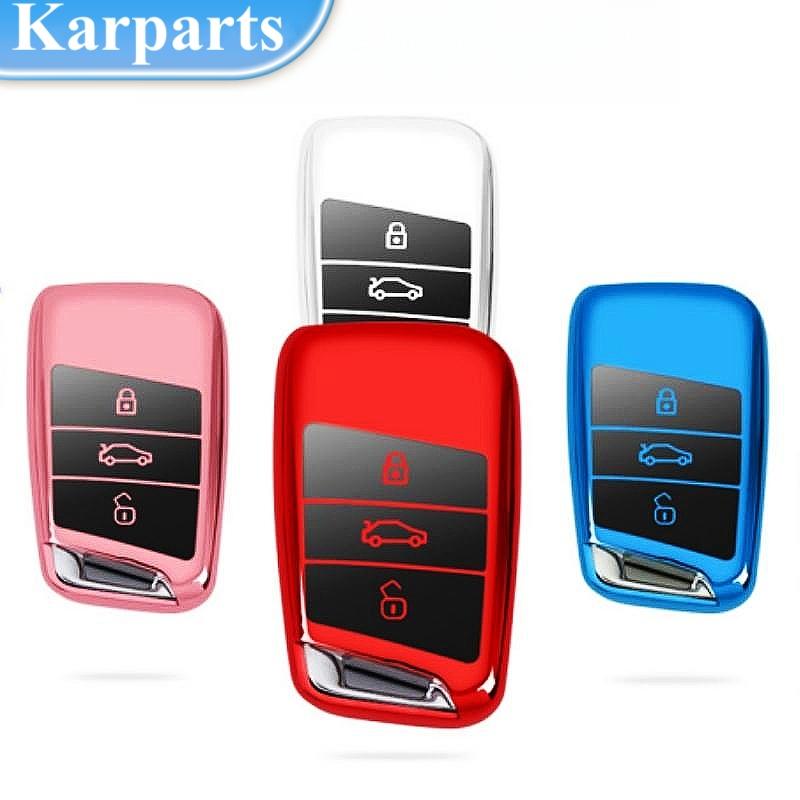 Модный чехол для дистанционного ключа из ТПУ для Volkswagen VW Magotan Passat B8 Golf для Skoda Superb A7 Kodiaq, защитные аксессуары