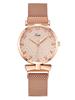 1 piece/set women's watch, women's watch, digital sunflower bow, lazy person, magnet watch, quartz watch