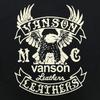 Vanson Leather Eagle Short Sleeve Tee (882V067) Black, Medium