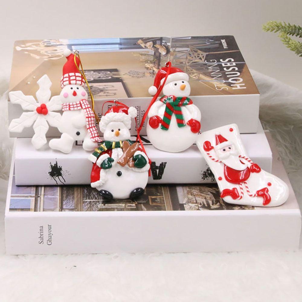 Мультфильм Пряничный человечек Рождественские подвески Мягкая глина Рождественская елка Украшение Фестиваль