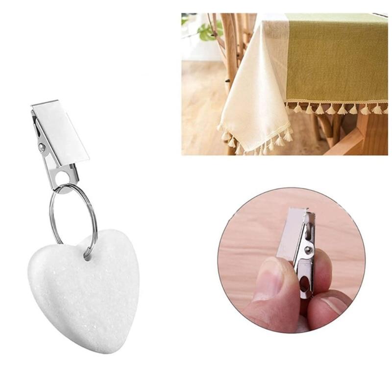 E56C 4pcs/set Tablecloth Weights with Clip Table Cloth Pendant Supplies