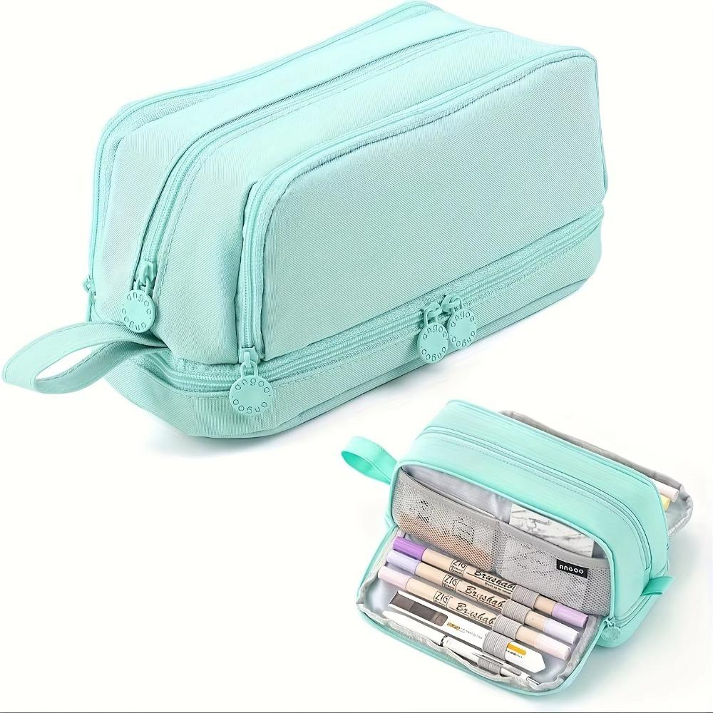 3/4 Compartment Pencil Case Multilayers Large Capacity School Student Pencil Cases Transparent Partition Pen Divider