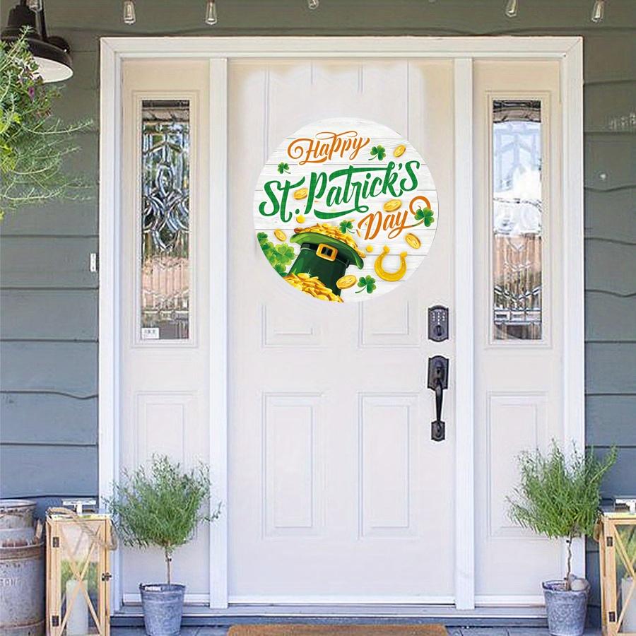 2D Плоская 20 см шляпа на день святого Патрика, деревянная настенная подвеска, декор - автомобильный воздушный шар, универсальный праздничный деревянный кулон, украшение для дома, приветственный знак для вечеринки