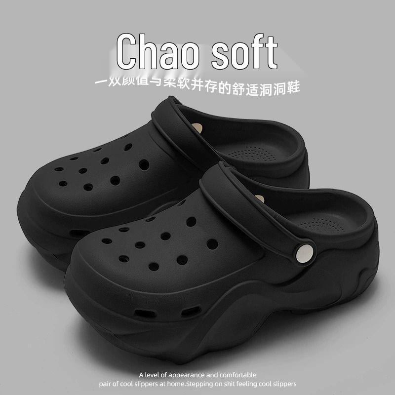 Новые летние женские Crocs 2025: Поддержка свода стопы, Толстая подошва, Внешний слой из ЭВА, Нескользящая, Мягкая подошва.