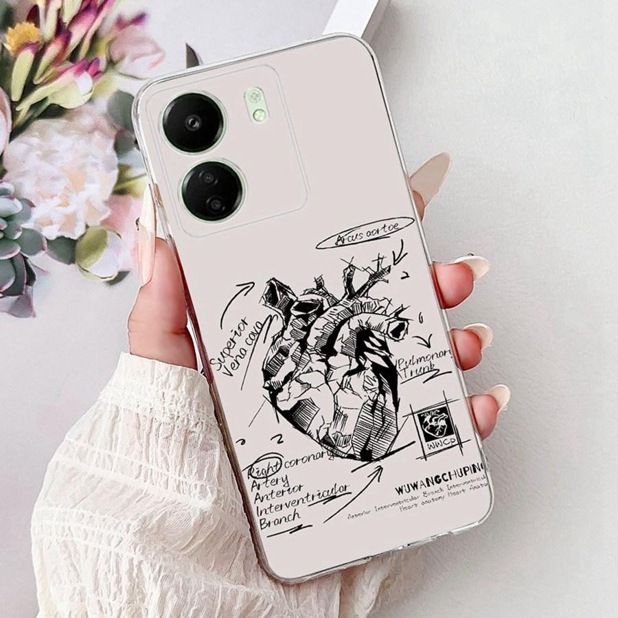 Для Xiaomi Poco C65 C 55 C 65 PocoM6 Pro 4G Чехол для телефона Милые Девушки Мультяшные Чехол Силиконовый Мягкий Прозрачный Бампер Оболочки 2025