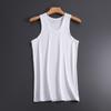 Men's Summer Cotton Ribbed Slim Fit Tank Top with Spaghetti Straps and Racerback.