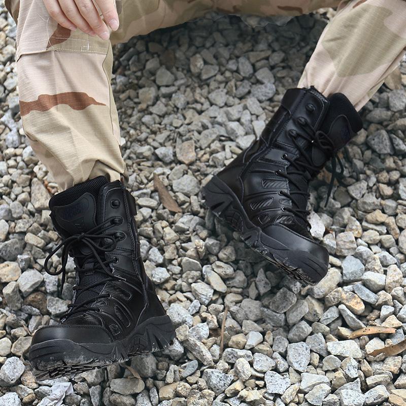 Men's Boots Fashion Outdoor Anti-collision Hiking Shoes Army Combat Military Boots