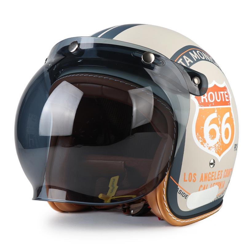 Ретро шлем, мотоциклетный шлем для круизов в любое время года, полушлем, мужской и женский шлем с пузырчатым визором, защитный шлем для электровелосипеда