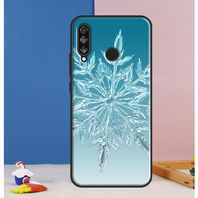 Чехол 'Рождественские Снежинки' для Huawei Nova Y73 Y72 Y70 Y90 Y60 Y61 Y91 12s 12i 11i 8i 9 10 SE P30 P40 Lite P60 Pro