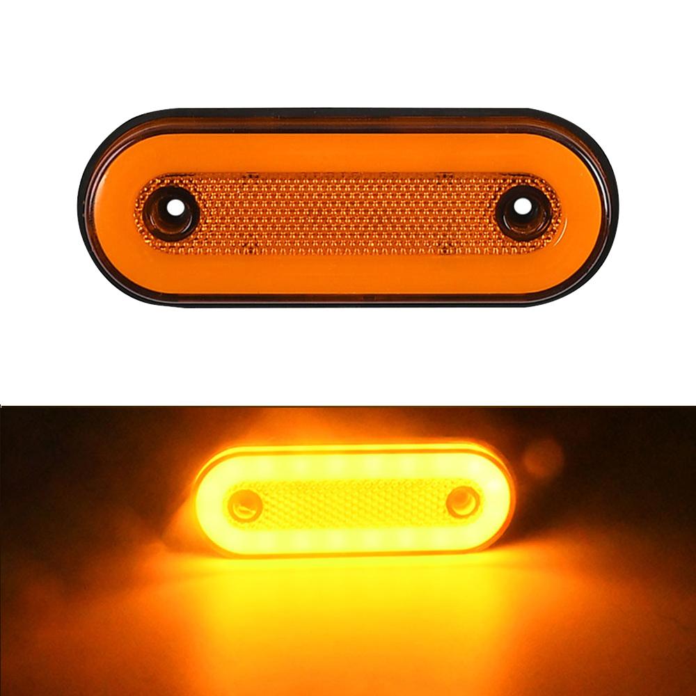 1PC LED Side Marker Light 12V 24V Truck Clearance Lamp Tail Light Trailer Tractor Lorry Warning Parking Lamp with Bracket