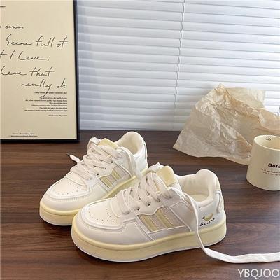 Весна Осень Повседневные универсальные туфли-хлебушки студенческие кеды женские новые нишевые простые удобные универсальные женские туфли