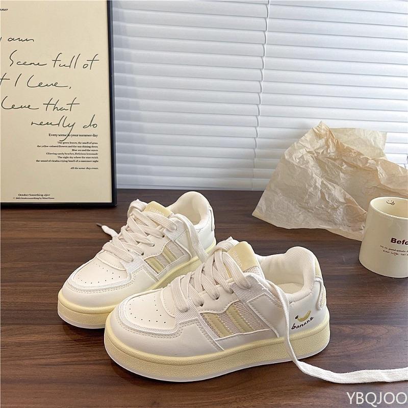 Модные весенне-осенние повседневные универсальные туфли-хлебцы, студенческие кеды, женские новые нишевые простые удобные универсальные женские туфли