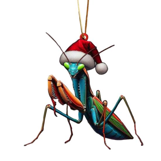 Рождественские украшения Мультяшный узор животного Украшение для рождественской елки 2D плоский Улитка/Муха/Утка Акриловая подвеска для украшения окна, стены, дерева